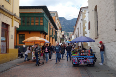 Gatuscen i La Candelaria, Bogotá.