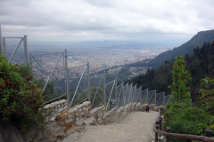 På väg ner för leden, Monserrate Peak, Bogotá.
