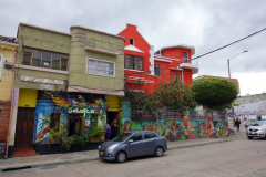 Gatuscen i området runt Plazoleta del Chorro de Quevado, Bogotá.