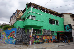 Gatuscen i området runt Plazoleta del Chorro de Quevado, Bogotá.