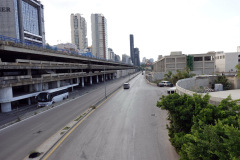 Motorvägen vid Port of Beirut.