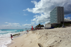 Stranden längs Zona Hotelera, Cancún.