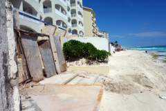 Stranden längs Zona Hotelera, Cancún.