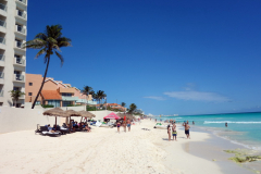 Stranden längs Zona Hotelera, Cancún.