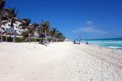 Stranden längs Zona Hotelera, Cancún.