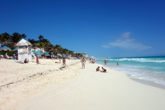 Stranden längs Zona Hotelera, Cancún.