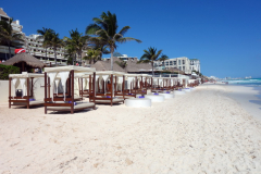 Stranden längs Zona Hotelera, Cancún.