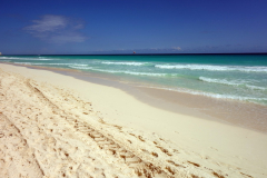 Stranden längs Zona Hotelera, Cancún.