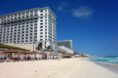 Stranden längs Zona Hotelera, Cancún.