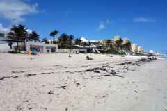 Stranden längs Zona Hotelera, Cancún.