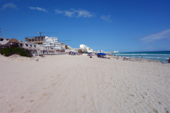 Stranden längs Zona Hotelera, Cancún.