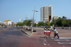 Gatuscen vid Calle 24, Cartagena.