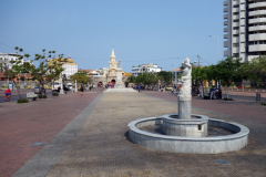 Den lilla parken med monument till martyrer, Cartagena.