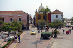 Vy från Las Murallas in mot gamla staden, Cartagena.