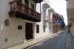 Gatuscen i gamla staden, Cartagena.