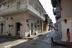 Gatuscen i gamla staden, Cartagena.