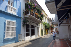 Gatuscen i gamla staden, Cartagena.