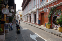 Gatuscen i gamla staden, Cartagena.
