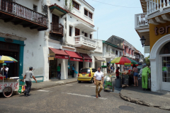 Gatuscen i gamla staden, Cartagena.