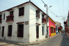 Gatuscen i gamla staden, Cartagena.