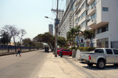 Promenaden till Playa Bocagrande, Cartagena.