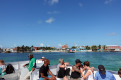 Just efter avgång  med San Pedro i bakgrunden.