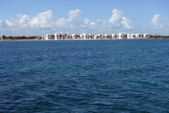 Utsikt mot norra delen av Caye Caulker.