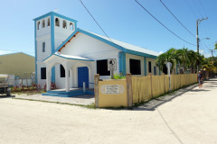 Kyrka på Caye Caulker.