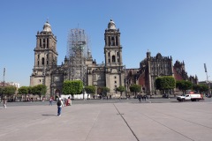 Catedral Metropolitana de la Ciudad de México, Plaza de la Constitución (Zócalo), Centro Histórico, Mexico City.