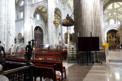 Catedral Metropolitana de la Ciudad de México, Plaza de la Constitución (Zócalo), Centro Histórico, Mexico City.
