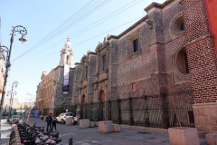 Arkitekturen längs gatan Lic. Verdad, Centro Histórico, Mexico City.