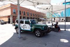 Turistpolisens fordon, Garibaldi Plaza, Centro Histórico, Mexico City.