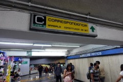 Tunnelbanestation Bellas Artes, Centro Histórico, Mexico City.