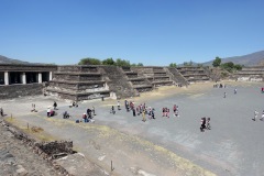 Byggnader vid Plaza de la Luna, Teotihuacán.