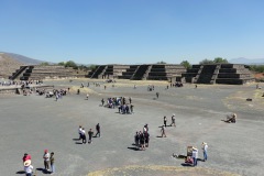 Byggnader vid Plaza de la Luna, Teotihuacán.