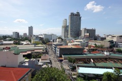 Foto från taket på NS Royal Hotel över Cebu City.