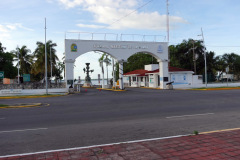 Entrén till färjeterminalen i Chetumal.