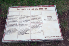 Beskrivning av Krigarnas tempel, (Templo de los Guerreros), Chichén Itzá.