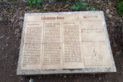 Beskrivning av del av kolonnaden, Chichén Itzá.