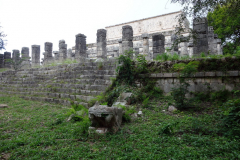 Del av kolonnaden, Chichén Itzá.