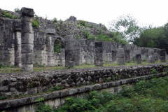 Del av kolonnaden, Chichén Itzá.