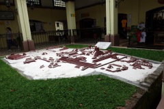 Modell av ruinstaden i entrébyggnaden, Copán.