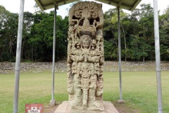 Stelae-porträtt, Gran Plaza, Copán.