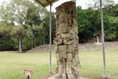 Stelae-porträtt, Gran Plaza, Copán.