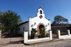 Liten kyrka i Copán Ruinas.