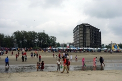 Övergivet ej färdigställt hotell vid stranden i Cox's Bazar.