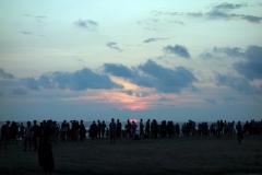 Otroligt vacker solnedgång i Cox's Bazar.