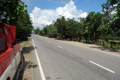 Den vackra kustvägen mellan Cox's Bazar city och Teknaf.