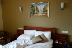 Mitt rum på Chelsea Hotel, Dar es-Salaam.