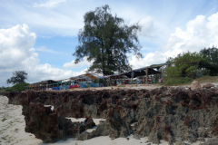 Restauranger längs Coco Beach, Dar es-Salaam.
